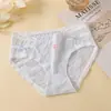 Ropa interior de algodón para bebé grado A, algodón puro para mujer, refuerzo antibacteriano, transpirable, de cintura media, que se ajusta a la cadera, linda, para niñas jóvenes y estudiantes, calzones tipo triángulo