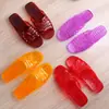 Pantuflas casuales de verano para mujer, sandalias de interior, pantuflas de baño de material de cristal con punta abierta, resistentes al olor, resistentes al desgaste, sandalias tipo chancla de suela suave