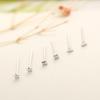 Pendientes de plata de ley 925, pendientes de estrella, mini pendientes para mujer, joyería coreana sencilla de plata de ley.