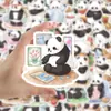 53 nuevas series originales panda un día pegatinas para niños DIY cuenta manual creativa pegatinas para cuaderno de escritorio