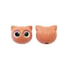 Cabeza de Gato Linda y Adorable de Ojos Grandes Cuentas Sueltas Cuentas de Búho Material Acrílico DIY Pulsera Cadena de Teléfono Cuentas