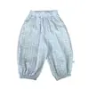 Pantalones de Linterna Florales de Primavera y Otoño para Niñas, Pantalones Jogger Sueltos de Algodón Puro, Pantalones Cómodos para Exteriores para Bebés y Niños Pequeños