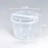 Vasos Transparentes Desechables para Pudín con Tapas y Cucharas, Vasos Redondos para Mousse de Yogur, Cajas de Empaque para Gelatina, Descuento por Cantidad Grande