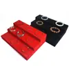 Exhibidor de Joyería en Vivo de Escalera de Tres Niveles Accesorios Soporte para Exhibir Joyas Pulsera Reloj Pulsera Exhibidor de Jade