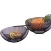 Plato de fruta de hierro geométrico simple nórdico, decoración creativa europea para el hogar, sala de estar, mesa de café, plato de fruta, cesta de almacenamiento para aperitivos