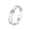 Anillo de Fragmento de Rompecabezas de Diseño Estilo Unisex de Plata S925 para Hombres y Mujeres, Joyería Creativa de Nicho Anillo Abierto para el Dedo Índice