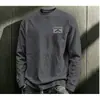 Marca de Tendencia Americana Camiseta de Algodón de Manga Larga para Hombre 2026 Otoño Nueva Versátil Casual para Hombre Capa Base Holgada para Hombre
