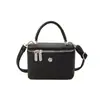 Bolsa Vintage Camélia Caixa com Padrão Lichia, Bolsa de Mão Quadrada Pequena Simples e Versátil, Bolsa Transversal de Ombro Fashion para Mulheres