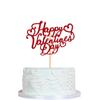 Colgante de traje con bandera de San Valentín de Amazon, decoración para fiestas, suministros para tartas de cumpleaños, inserción de tarjetas, venta al por mayor