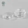 Pequena Garrafa Transparente em Formato de Diamante, Garrafa para Armazenamento com Glitter, Frasco para Acessórios de Nail Art, Formato de Diamante