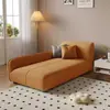 Sillón Duradero de Hotel Boutique, Sala de Estar Cuero Resistente a Arañazos de Gato, Recámara Juego Completo, Apartamento Pequeño Sofá Individual Impermeable, Sillón Perezoso