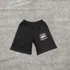 Pantalones Cortos Deportivos Casuales de Malla con Cordón y Estampado de Logo Francés Clásico Pintado a Mano Alcatraz