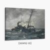 Venta al por mayor de pinturas colgantes con paisaje oceánico para sala de estar y dormitorio, Amazon, nuevas pinturas al óleo vintage, viento, mar, navegación, pintura decorativa.