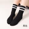 Calcetines de verano para mujer, calcetines de tubo medio de seda morera, desodorantes, calcetines de mujer antibacterianos, sin hueso, calcetines deportivos a rayas, calcetines de red de seda roja.