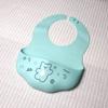Babador de Silicone com Bolso para Arroz Bebê Impermeável Grau Alimentício Babador de Silicone para Comer Bolso de Saliva de Silicone Taxa Antibacteriana 99,9