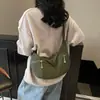 Bolsa Transfronteriza de Gran Capacidad para Mujer, Nuevo Diseño de Nicho Primavera/Verano 2025, Bolso Sencillo Tipo Empanada para Viajes Diarios, Bolso de Hombro y Cruzado