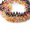 Cuentas de gota de agua puntiagudas hechas a mano DIY accesorios para el cabello pulsera aretes material de cuentas cuentas de cristal cuentas de vidrio 6 x 12 mm