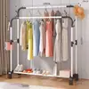 Secador de Roupas de Chão para Interior Doméstico Haste Superior para Pendurar Roupas Varal Especial para Varanda Secagem de Edredom Haste Telescópica
