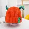 Chapéu de Lã Fofo Super Fofo em Formato de Dinossauro para Bebês Meninos e Meninas Chapéu de Lã Quente para Crianças