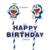 Decoración para Pastel Gato Ding Dang Doraemon Doraemon Doraemon Doraemon Decoración para Pastel de Cumpleaños Infantil Accesorios para Disfraz