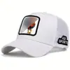 Nueva Gorra de Béisbol con Animales de Mancha al por Mayor Dibujos Animados Protección Solar Malla Bordado Camionero Gallo Lobo Sombrero