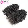 Peruca de Exportação Europeia e Americana Cortina de Cabelo Humano Real Malaio 100g Cabelo Humano Virgem Pixie Cacheado