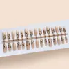 Estampa de Leopardo Glitter Olho de Gato Textura de Alto Padrão Elegante Estilo Menina Estilo Irmã Real Clareamento Manicure Estilo Médio 30-t Manicure Usável
