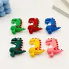 Chaveiro Pingente de Figurine de Dinossauro Desenho Animado em Borracha Macia PVC Ornamento Acessório Clássico Dinossauro Tiranossauro Rex