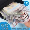 Bolsas de Materia A4 Transparentes de Malla Doble Capa Bolsas de Mano Estudiante Clasificación Examen Papel Documento Tarea Almacenamiento Bolsas con Cierre