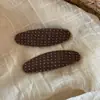 Pinza para el cabello ovalada de lunares pequeños estilo coreano Pinza para flequillo Pinzas para mechones sueltos de la frente Nuevo estilo de principios de otoño Accesorios para el cabello versátiles para el día a día