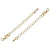 Cadena de extensión para collar y pulsera con cierre de hebilla de langosta de oro de 14/18 quilates que conserva el color, accesorios de joyería hechos a mano.