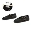 Zapatos Mary Jane con Plantilla de Piel de Oveja de Primera Capa 2026 Zapatos Planos Tejidos de Moda para Mujer, Zapatos de Salón Elegantes Estilo Francés