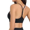 Camiseta deportiva tipo Y-back estilo lulu para mujer, con tirantes finos, alta elasticidad, sensación sin costuras y un hermoso diseño en la espalda, adecuada para yoga, correr y fitness