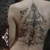 Plantilla de Tatuaje de Jugo Zhengxiang Negro PET Hueco Pegatina de Tatuaje Plantilla de Tatuaje de Crema de Henna India Pegatina Personalización