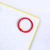 Accesorios DIY tarjeta de color hebilla de anillo 30mm pintura metálica anillo abierto anillo de hojas sueltas anillo de almacenamiento llavero