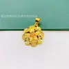 Colar Colar Pingente Flor Fornecimento ao Vivo Banhado a Ouro Fosco Moda Feminina Flor Coração Pingente Colar com Corrente Box