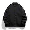 Jaqueta masculina moderna para primavera e outono, nova jaqueta bomber verde militar, jaqueta versátil plus size com estampa de logo