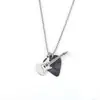 Collar Nuevo Estilo Púa de Guitarra Rock para Hombres y Mujeres, Colgante de Acero Inoxidable, Cadena Versátil de Moda para Suéter, Collar de Pareja