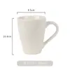 Taza Blanca de Color Puro Taza Blanca Venta al por Mayor Impresión Taza de Regalo Publicitaria Taza de Cerámica Simple para Hotel Impresión de Logo