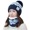 Sombrero de Lana con Protección para Orejas y Cuello Espeso de Terciopelo para Mujer Otoño e Invierno Sombrero de Punto para Ciclismo Protección contra el Frío para Mujer Sombrero Cálido
