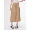 Falda Hepburn Sencilla de Moda para Mujer Verano Nueva Moda Transpirable Holgada Adelgazante Color Sólido Falda Brote Trendy