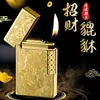 Pixiu Atraente de Sorte Gravado Roda Lateral Som Alto Isqueiro Inflável Chama Aberta Presente de Negócios Chinês Transfronteiriço
