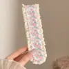 Diadema de lana tejida con tiras adhesivas, similar al estilo de Li Qin, cinta mágica para el cabello, adhesivo para flequillo, cinta mágica para usar en la ducha