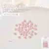 Joias para Nail Art Coração Fita Laço Flor Rasteirinhas Coração de Pêssego Cor de Pele Resina Decoração de Unha Usável 50 Peças