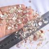 Lantejoulas de unhas de pinguim concha natural pedaços de sucata ferramentas de unhas adesivo de unha material diy feito à mão