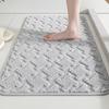 Tapete de Chão Jacquard Imitando Caxemira Tapete de Banheiro Absorvente Tapete para Pés Porta Tapete Antiderrapante de Banheiro Tapete de Quarto ao Lado da Cama Tapete Resistente ao Desgaste