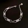 Pulseira Vintage Xizang Flor Vazada, Estilo Retrô, Luxo Leve, Pulseira Versátil, Joia de Design de Nicho