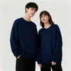 Moletons de algodão com capuz e gola redonda para homens e mulheres podem ser impressos com texto ou logotipos, adequados para vestuário de trabalho corporativo de outono e inverno, camisetas promocionais e de publicidade, com forro de fleece adicionado
