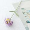 Flores Artificiais Acabadas, Flores Feitas à Mão, Tricô de Lã DIY, Buquês de Crochê Caseiros, Flores Acabadas de Lã Margarida Pequena