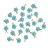 Acero Inoxidable Flor de Cristal Margarita Cristal Cuentas Colgante DIY Aretes Collar Pulsera Accesorios de Joyería
